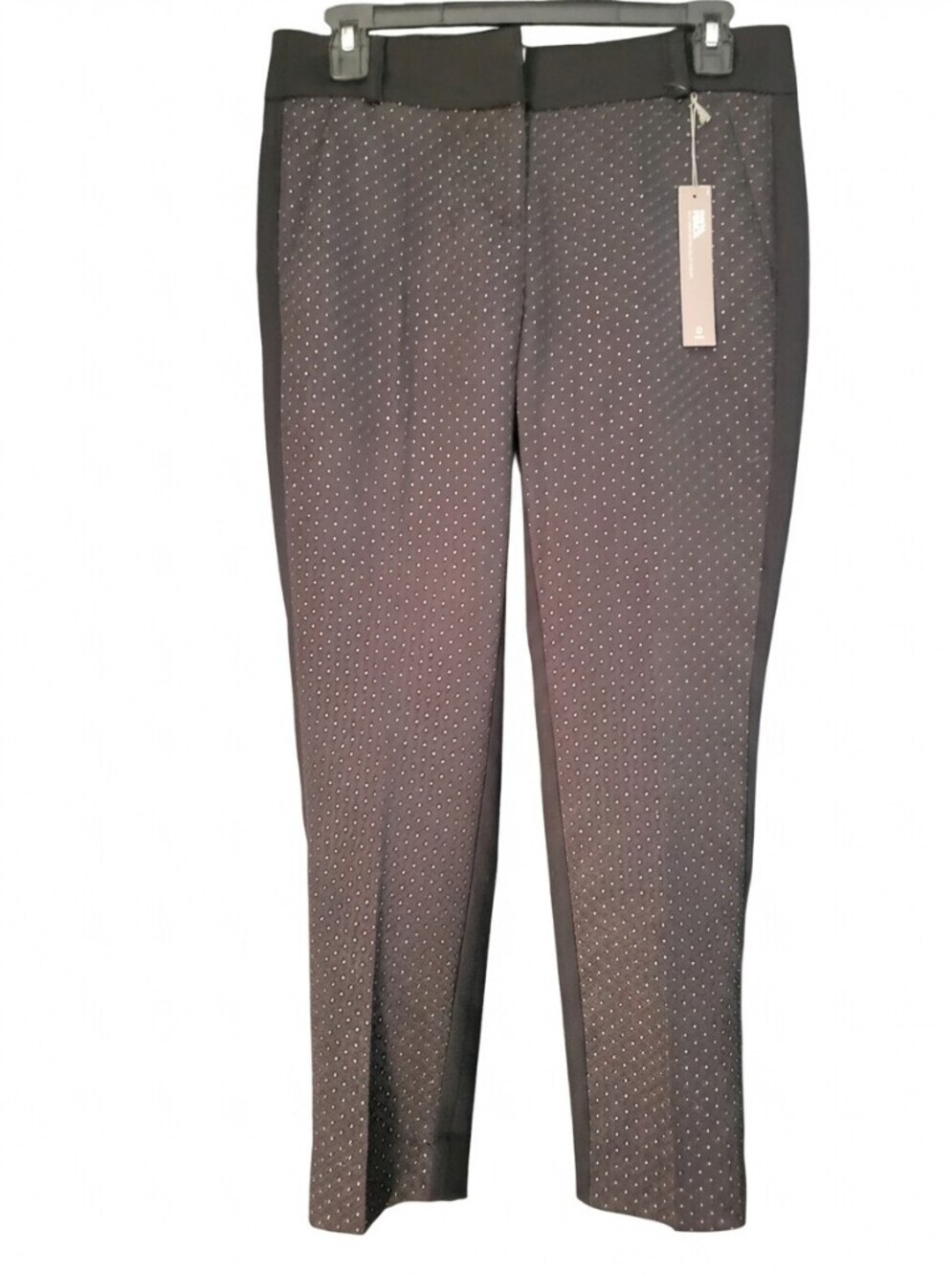 LOFT Black Pindot Skinny Pants
